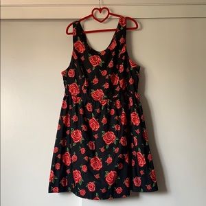 Rose pinup dress